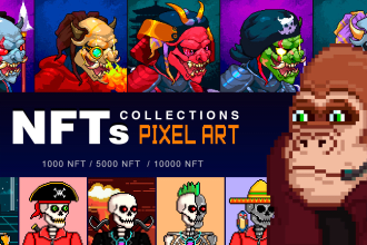 a pixel art nft collection