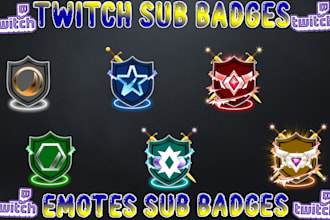 create awesome custom twitch sub badges and twitch emotes