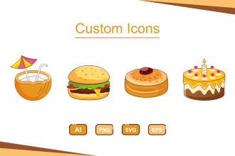 design custom high quality vector icons