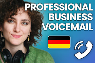record a professional female german voicemail deutsch telefonansage