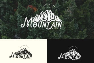 design outdoors, mountain hiking, hunting, fishing or business logo