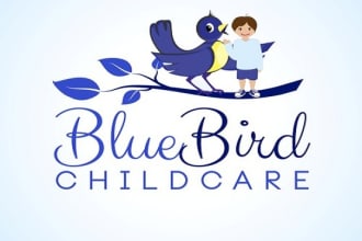 design help bluebird childcare with a new logo in 1 day