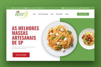 build a amazing landing page for you