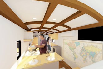 design your tiny home on wheels in a van or bus