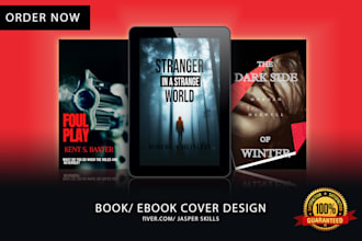 design stunning and beautiful ebook cover, book cover
