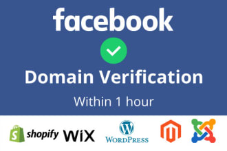 setup facebook domain verification any website