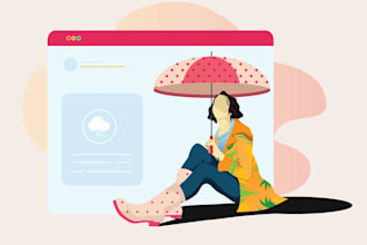 do vector illustrations for web ad animation