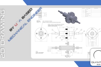 create 2d engineering technical drawings