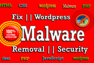 clean malware and fix wordpress web sites