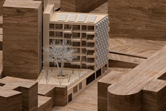 render a realistic physical architecture model