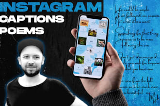 write you captions or poetry for your instagram posts