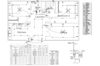do electrical, hvac and plumbing layout