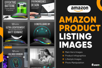 design high converting amazon listing pictures for product