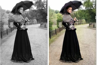 colorize, repair, restore old images within an hour