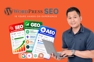 do wordpress SEO, GEO, and aeo services