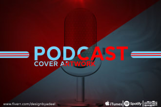 design professional podcast cover artwork for all platforms