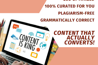 providing high quality copywriting service for your website