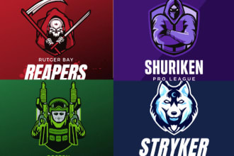 design esport, twitch and gaming logo in 24 hours