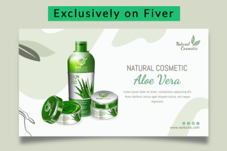 design shopify, wix store banner, header and hero image