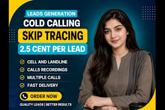 do real estate cold calling, appointment setting, lead generation skip tracing