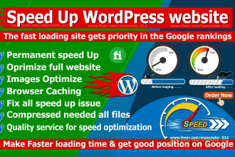 do wordpress speed optimization and increase page speed