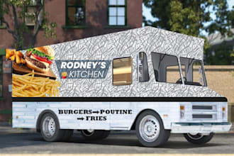 design unique food truck wrap for you