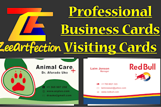 design professional business cards and visiting cards
