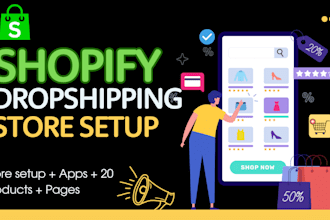 setup shopify dropshipping store, manage shopify store