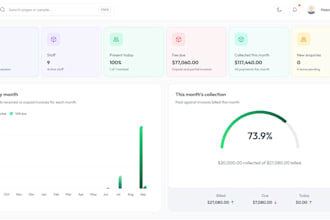 build a custom saas school management and school erp with django and react