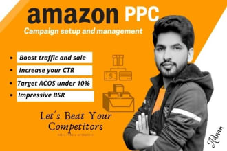 setup your amazon PPC campaign ads, amazon PPC management and optimization