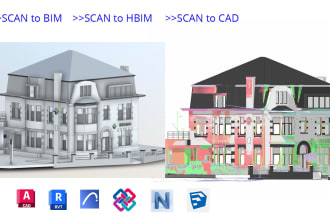 point cloud to revit bim and cad drawings