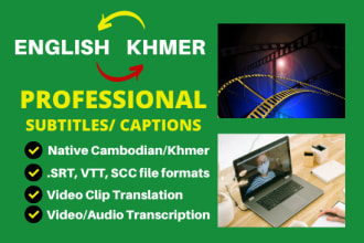 create khmer subtitles for any videos