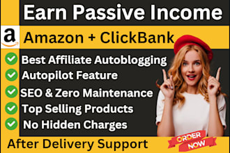 create money making clickbank and amazon affiliate autopilot marketing website