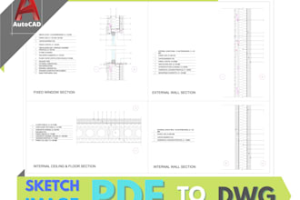 create any sketch or image or PDF to dwg