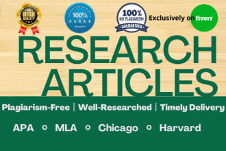 write research article on urgent basis