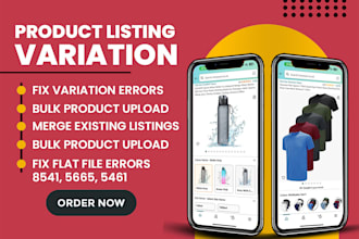 create amazon product variation and fix listing variation issues, listing errors