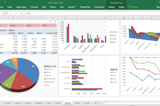 create pivot table, dashboard, and solver model in ms excel