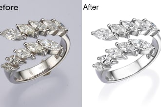 do jewelry image editing and jewellry photo retouching job