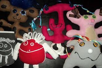 make a kooky Creature stuffed animal friend