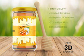 do product label, candle label and bottle label design
