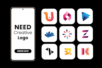 design exclusive flat stunning app icon website modern tech logo