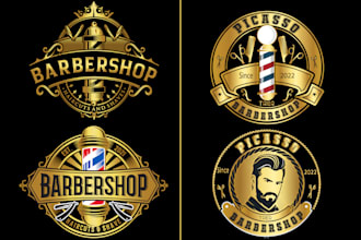 do outstanding barber shop logo