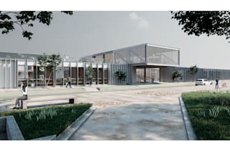 make architectural realistic exterior rendering