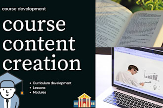 create modules course content and curriculum for online institute