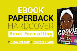 design a unique book cover formatting book editing