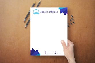 design a professional, unique and elegant letterhead
