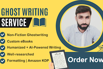 use ai as your non fiction and ebook ghostwriter