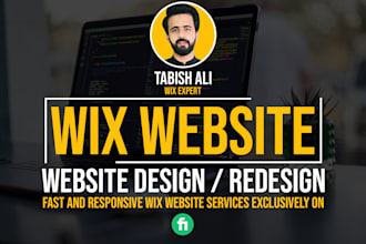 create wix website design and redesign wix site