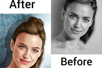 draw realistic painting from your photo