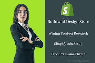 design and build shopify dropshipping store